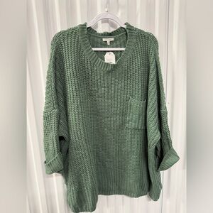 JODIFL Forest Green Knit Sweater